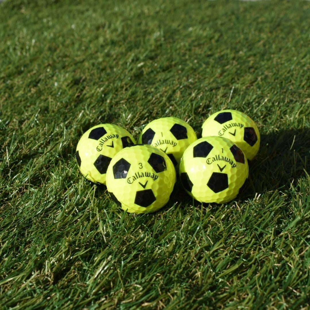 Glorious Golfers Recycled Callaway Chrome Soft Truvis Soccer Ball