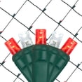 thumbnail image 6 of Wintergreen Lighting Red and White Twinkle Net Lights LED Mesh Lights Christmas String Lights, 4' x 6', 100 Lights - Green Wire, 6 of 6