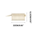 thumbnail image 3 of Kyusrd Morandi Double Layer A6 Mesh Pouch,Handheld Transparent Nylon Zipper Bag with Compact Design,Ideal for Pens Small Accessories, 3 of 3