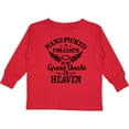 thumbnail image 3 of Inktastic Handpicked for Earth By My Great Uncle in Heaven Boys or Girls Long Sleeve Toddler T-Shirt, 3 of 5