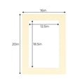 thumbnail image 3 of Soft Yellow Acid Free 16x20 Picture Frame Mats with White Core Bevel Cut for 13x19 Pictures - Fits, 3 of 4