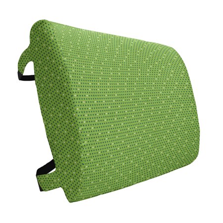 

Green Lumbar Pillow Small Heart Shapes Vibrant Color Celebratory Fun Pattern Design Soft Back Cushion for Office Chairs with Adjustable Straps 14 x 13 Lime Green Dark Green by Ambesonne