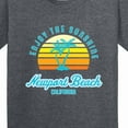 thumbnail image 4 of Inktastic Summer Enjoy the Sunshine Newport Beach Florida in Blue Youth T-Shirt, 4 of 5