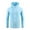 Blue, variant on Men Sun Protective Jacket Side Seam Pockets Men's Summer Sunscreen Coat Hooded Zip-up Cardigan with Zipper Plus Size Long Sleeve White M