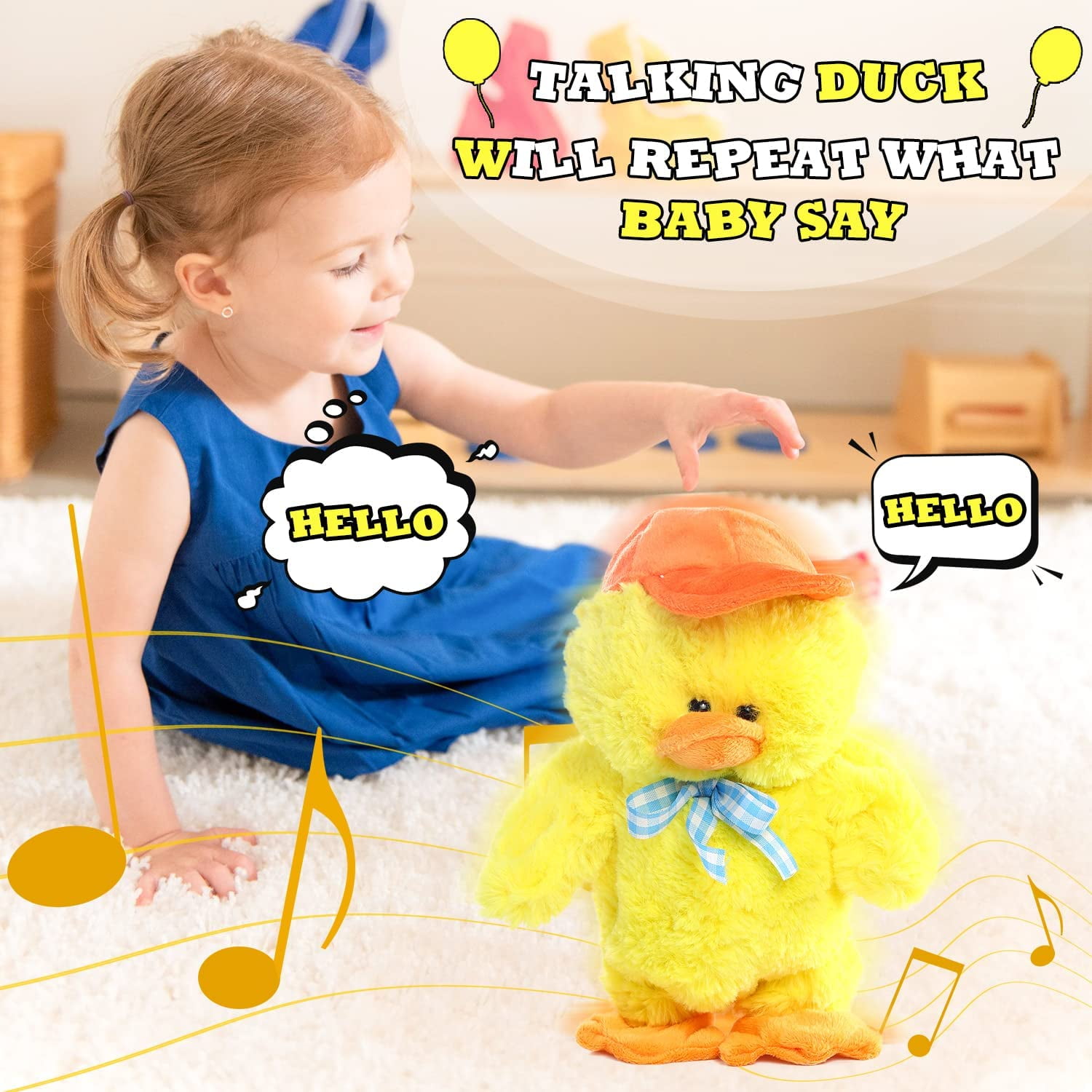 Stuffed Duck Dancing Talking Toys That Repeat What You Say