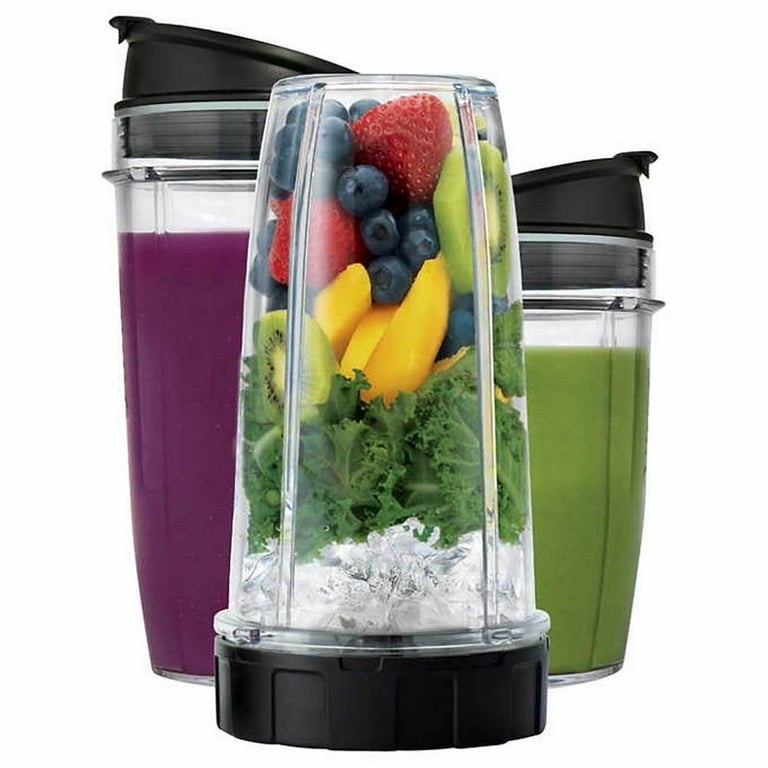 Ninja Kitchen System Auto IQ Boost 7 Speed Blender Multiple Attachments Cup  Lid