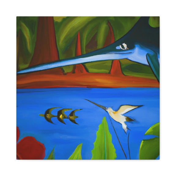 Swordfish in the Sunset - Canvas