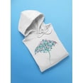 thumbnail image 3 of Stingray With Patterns Inside Hoodie Women -Image by Shutterstock, Female 3X-Large, 3 of 4