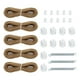 thumbnail image 2 of Kit de reparación de persianas plisadas para vehículos recreativos, cables de repuesto, resortes y bujes de cable fáciles de usar Marrón, 2 of 9