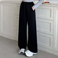 thumbnail image 3 of Girls' Cargo Jogger Pants Loose Fit Straight Leg Stretchy Casual Clothes for Teen Flare Leggings Bell Bottoms Y2k Cute Cargo Pants Clothes for Kids Black 10-11 Years, 3 of 5