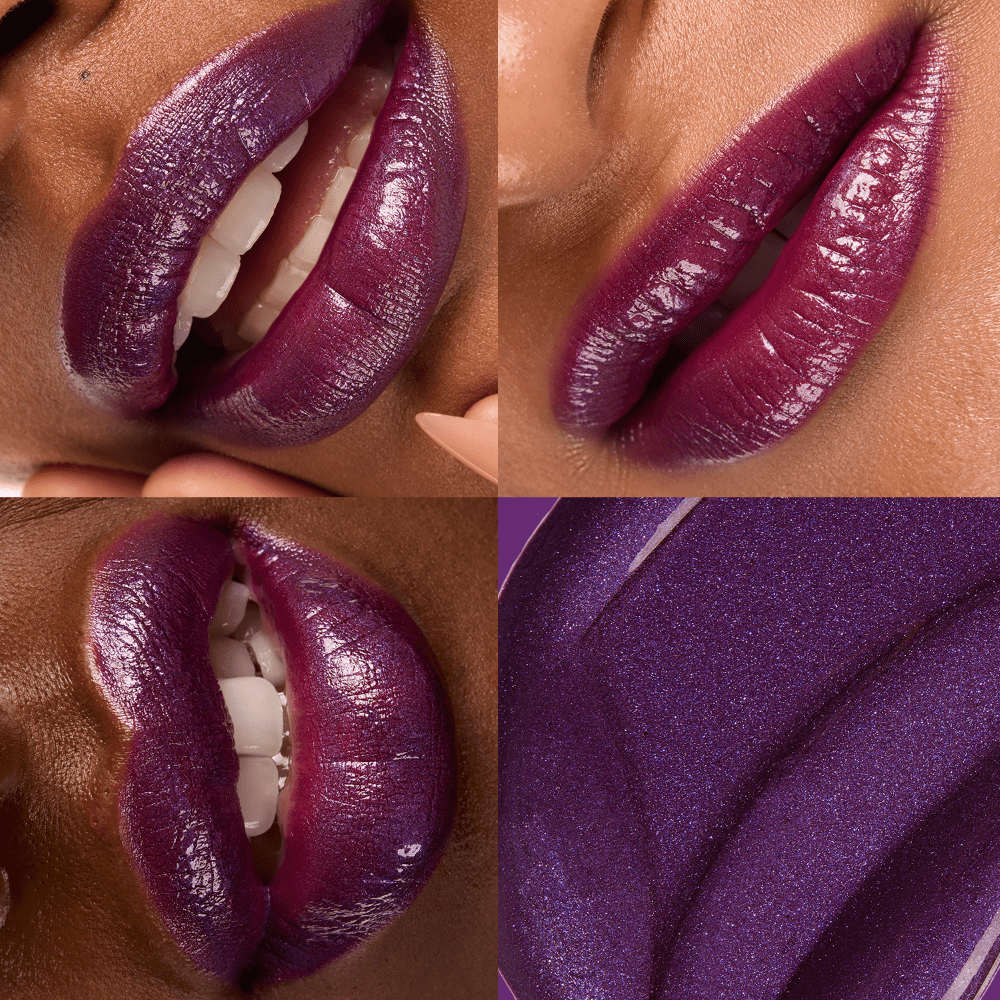 Black Radiance Cross Colours Metallic Liquid Lip in Hyped Up Purple