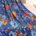 thumbnail image 3 of Pioneer Flower Floral Print Pattern Blanket,Comfortable Soft Lamb Wool Throw Blanket,All Season,Warm Lightweight Blankets for Sofa Bed Couch Living Room Chair,60"x80", 3 of 4