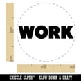 thumbnail image 2 of Work Bold Text Self-Inking Rubber Stamp Ink Stamper - Orange Ink - Medium 1 Inch, 2 of 7