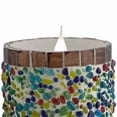 thumbnail image 2 of 3" x 6" Speckled Stucco Pacific Accents Flameless Candle with Moving Flame, 2 of 5