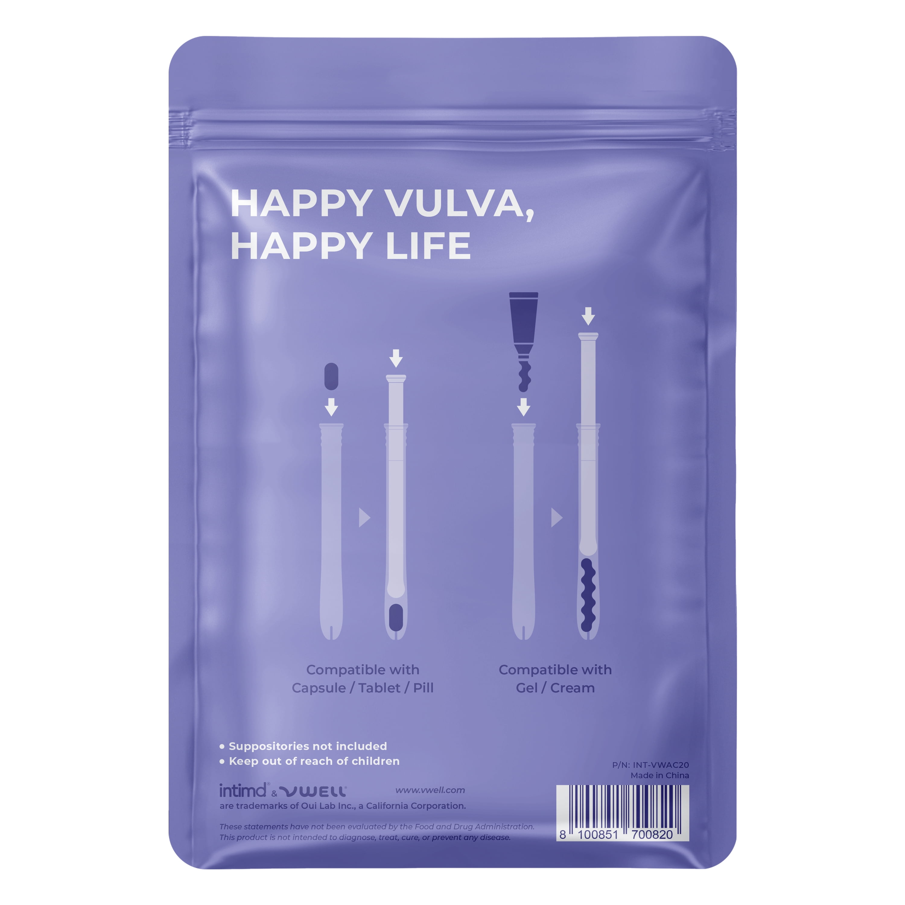 It WorksULTIMATE BODY APPLICATOR  4袋セット 15 Count Vaginal Suppository Applicators – Intimate Rose