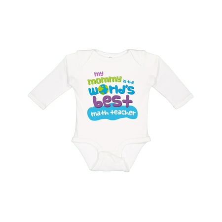 

Inktastic Math Teacher Gifts For Kids Boys or Girls Long Sleeve Baby Bodysuit