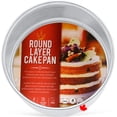 thumbnail image 1 of Crown 6 inch Cake Pans, 2" Deep, Heavy Duty, Even-Heating, Pure Aluminum, 15 cm Cake Pan, 1 of 8
