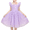 Purple, variant on Girls Dress Purple Butterfly Pearl Lace V Back Fly Sleeve Tulle Party 6 Years