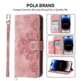 thumbnail image 1 of compatible iPhone 12 Pro Case, Leather Wallet Flip Case With Strap Cheap and fine, 1 of 5