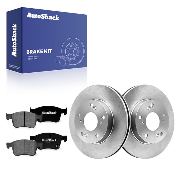 AutoShack Front Vented Brake Rotors   Premium Ceramic Pads 6-PC Brake Kit Replacement for 2023-2025 Honda Accord 11.54" (293 mm)