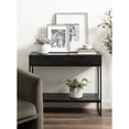 thumbnail image 3 of Kate and Laurel Malone Modern Wooden Console Table with Wood Shelf, 36 x 13 x 31, Black, Transitional Wood Entryway Table with Shelf and Drawers for Entry Storage Options, 3 of 11