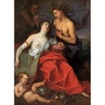 thumbnail image 2 of Ignazio Stern 11x14 Gold Ornate Wood Frame and Double Matted Museum Art Print Titled - Bacchus and Ariadne (circa 1705), 2 of 4