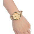 thumbnail image 2 of Women's Geneva Japanese Movement Gold-Tone Wood Look Faux Leather Band Watch, 2 of 4