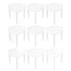 thumbnail image 1 of 100 Pcs Pizza Stand Tripod Support Frame Plastic Saver Box Protector Container Reinforcement Baking Pan Kitchen Dining Bar Pizza, 1 of 5