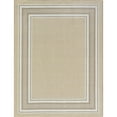 thumbnail image 4 of Beverly Rug Indoor Bordered Area Rugs, Non Slip Rubber Backing Modern Living Room Area Rug, Beige, 2'x3', 4 of 8