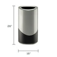 thumbnail image 2 of Safco SAF9921SLBL 1 gal Open Top Receptacle, Silver & Black, 2 of 3