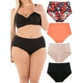 thumbnail image 2 of B2BODY Women's Panties No Show High Waisted Brief Small to Plus Size Multi-Pack, 2 of 11
