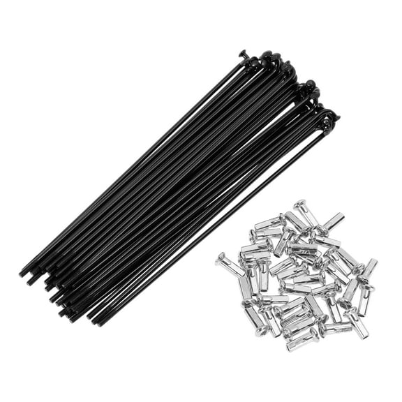 38 Set 13G Bicycle Spokes 135mm Bike Wheel Spokes Carbon Steel Black
