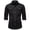 Black-A, variant on French Cuff Wrinkle Free Dress Shirts for Men Regular Fit Long Sleeve Stretch Shirt with Double Pockets Khaki