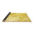 thumbnail image 2 of Ahgly Company Indoor Square Abstract Yellow Contemporary Area Rugs, 5' Square, 2 of 4