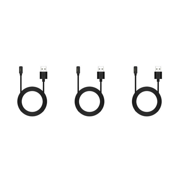 QualitChoice Bracelet Câbles de Charge Montre Intelligente de Randonnée Bracelet Intelligent Cordons d'Alimentation en Plastique Surcharge pour Accessoires de Protection 100cm 3Ensemble