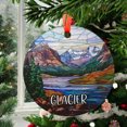 thumbnail image 2 of Glacier National Park Christmas Ornament, Ceramic/Acrylic - Glacier National Park Travel Souvenir, Festive Tree Ornament, Travel Memento 2025, Gift for Explorers, Commemorative 2025, 2 of 5