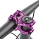 thumbnail image 5 of Potencia corta para bicicleta de montaña, carretera, tubo de dirección de 28,6 mm y 1-1/8 pulgadas, potencia para manillar de 31,8 mm Violeta, 5 of 7