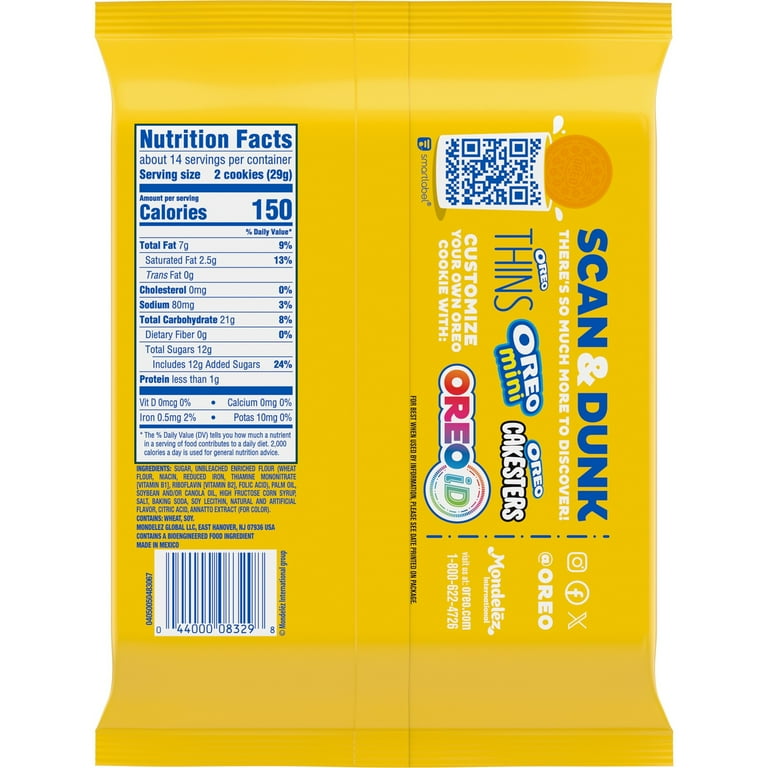 OREO Lemon Creme Sandwich Cookies, 14.03 oz - Walmart.com