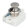 thumbnail image 2 of Cupboard Push Button Catch Lock, White Wide Application RV Push Button Latch  For Yachts For  For 14-18mm Door Thickness, 2 of 8