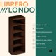 thumbnail image 4 of Librero con 5 Repisas para Libros, Revistas y Decoración de Madera para Sala, Recamara o Estudio. Estanteria Londo con Altura de 175 cm. Bookshelf Decor. Bookcase Wood, 4 of 5