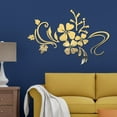 thumbnail image 3 of Pegatina de flor de espejo, pegatina de pared con arte de flores para espejo de sala de estar en casa, pegatina de pared con espejo, estética elegante, 3 of 6