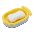 thumbnail image 5 of Unique Bargains 1 Pc Soap Dish Solid Color Soap Holder for Bathroom Yellow, 5 of 6