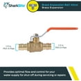 thumbnail image 2 of SharkBite 1/2 Inch Expansion Ball Valve for PEX-A Pipe, Brass Plumbing Fittings for PEX A Tubing, UAB22461LFA, 2 of 7
