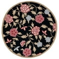thumbnail image 3 of SAFAVIEH Chelsea Melyssa Floral Wool Area Rug, Black/Green, 3'9" x 5'9", 3 of 6