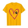 thumbnail image 1 of Posijego T-Shirts Graphiques Cœur pour Femmes Saint-Valentin Manches Courtes T-Shirts d'Été Mignons Col Rond Décontractés, 1 of 4