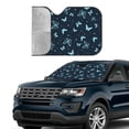 thumbnail image 4 of Bingfone Beautiful Butterflies Car Windshield Sun Shade Protector Keep Your Vehicle Cool Sun Shield Visor Cover Foldable-Medium, 4 of 9