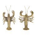thumbnail image 4 of Gold Crawfishs Sculptures Brass Ornament Lobsters Figurines for Home Offices Garden Desktop Cabinets Decors, 4 of 9