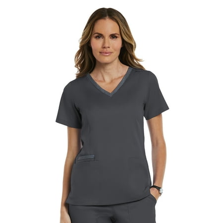 

Maevn MATRIX Women s Contrast Double V-Neck Scrub Top [XXS - 3XL FREE SHIPPING]