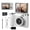 White, variant on 4K Kids Camera, 2.4" Flip Screen, 32GB SD Card, Compact Digital Camera for Teens & Beginners, Black