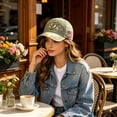 thumbnail image 6 of Hummingbird Blessing Faith Garden Morning Cap,Botanical Hummingbird American Flag Printed Baseball Cap,Lightweight Adjustable Casual Outdoor Sun Hat for Men & Women, 6 of 7
